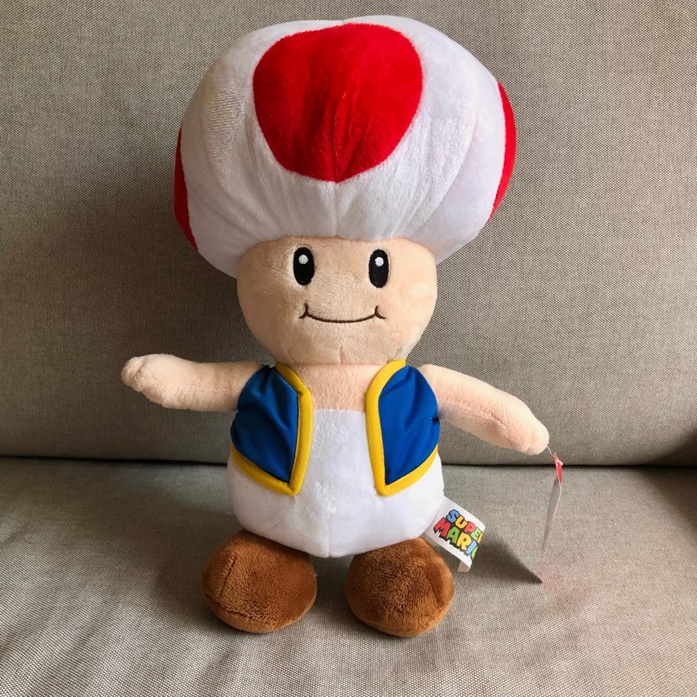 15” SUPER MARIO Toad Plush | NWT